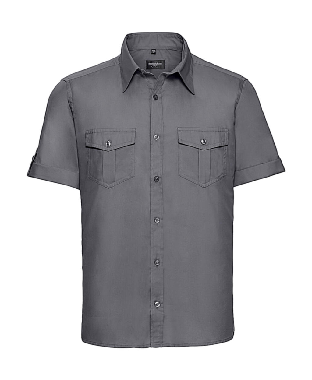 Camisa manga doblada con bolsillos hombre Zinc