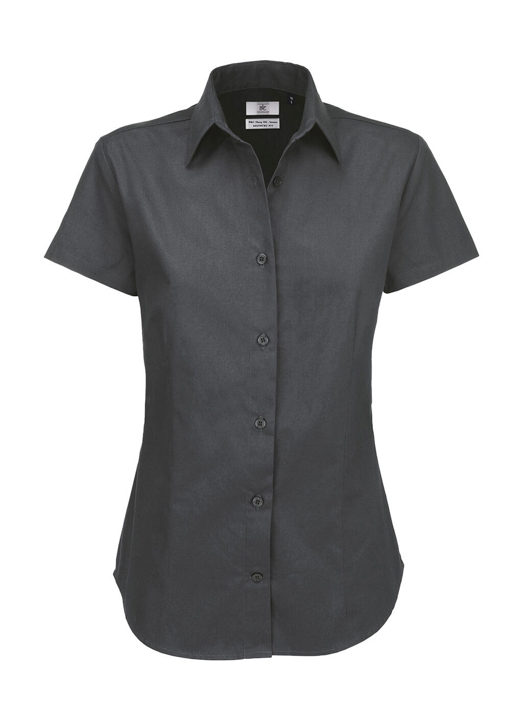 Camisa sarga Sharp manga corta mujer Dark Grey
