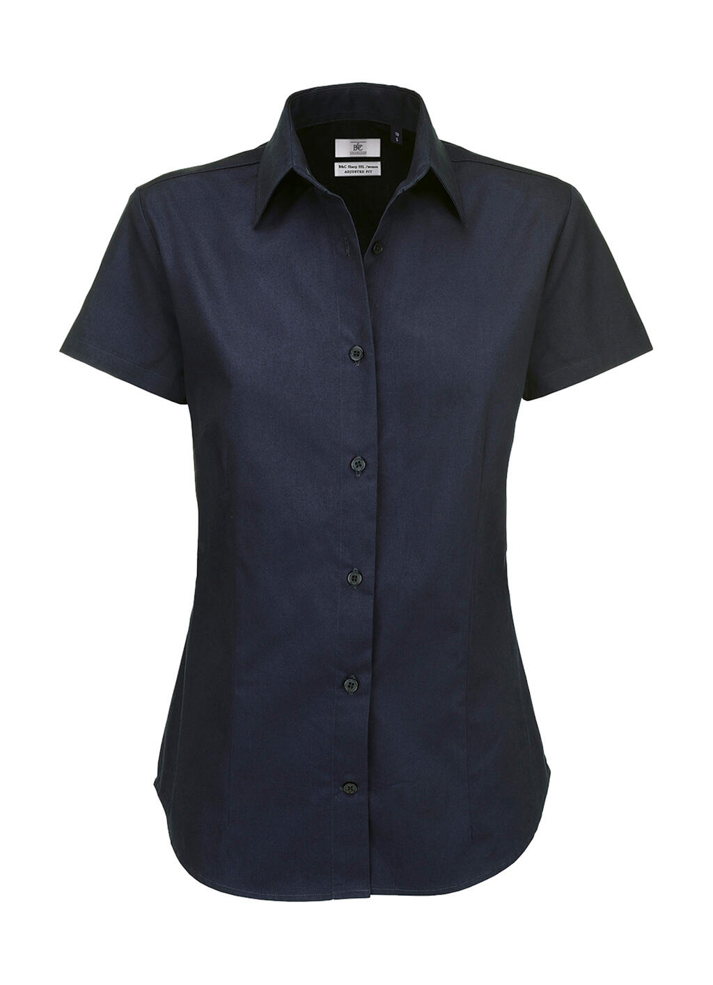 Camisa sarga Sharp manga corta mujer Navy