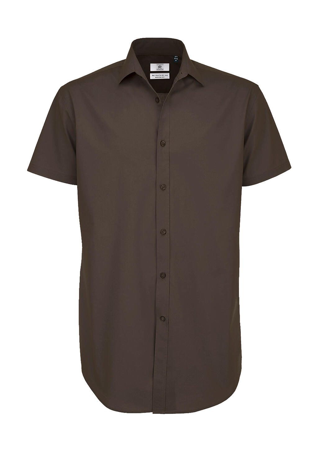 Camisa Black Tie SSL/men Poplin Shirt Coffee Bean