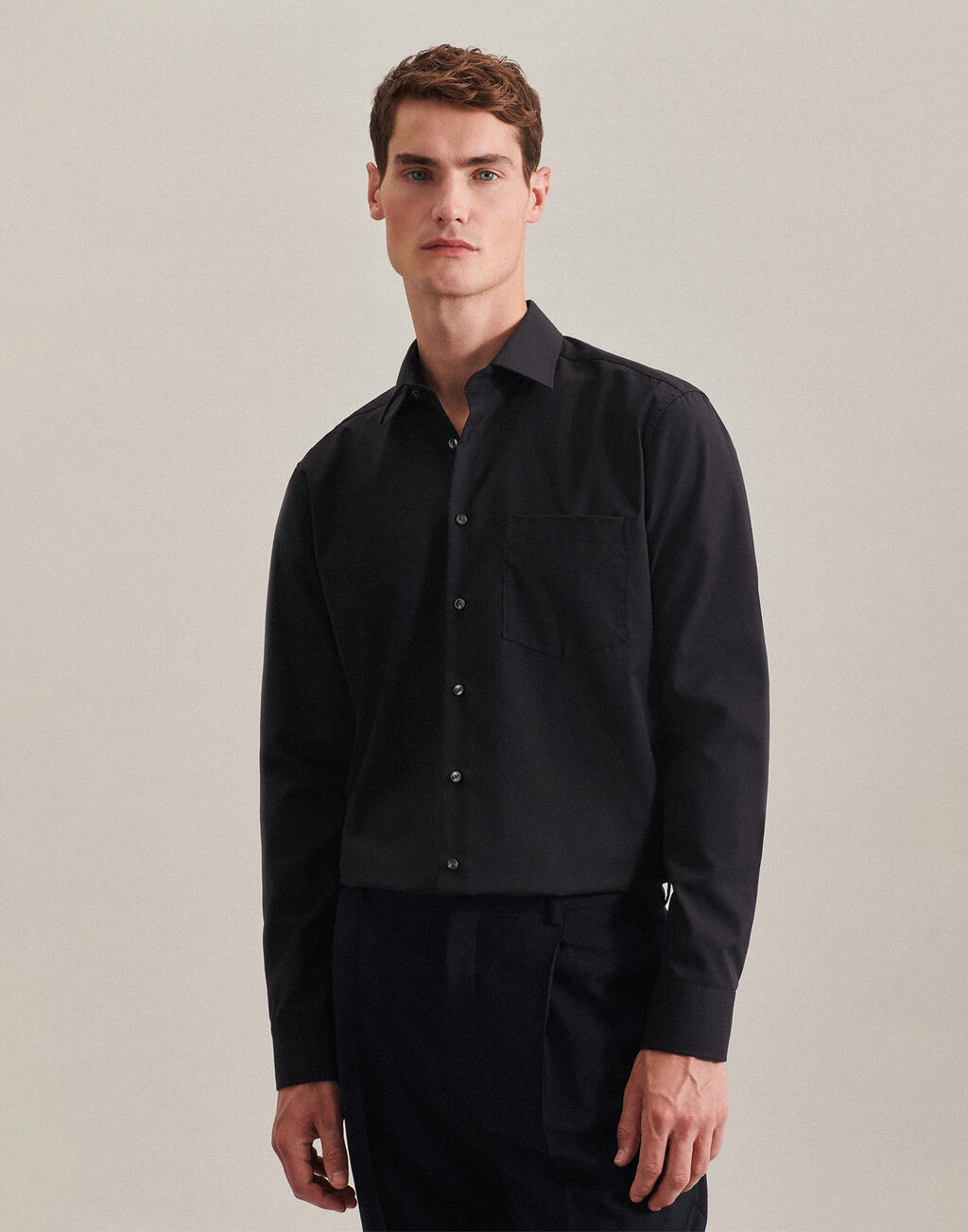  Seidensticker Camisa Kent corte regular manga larga hombre otro