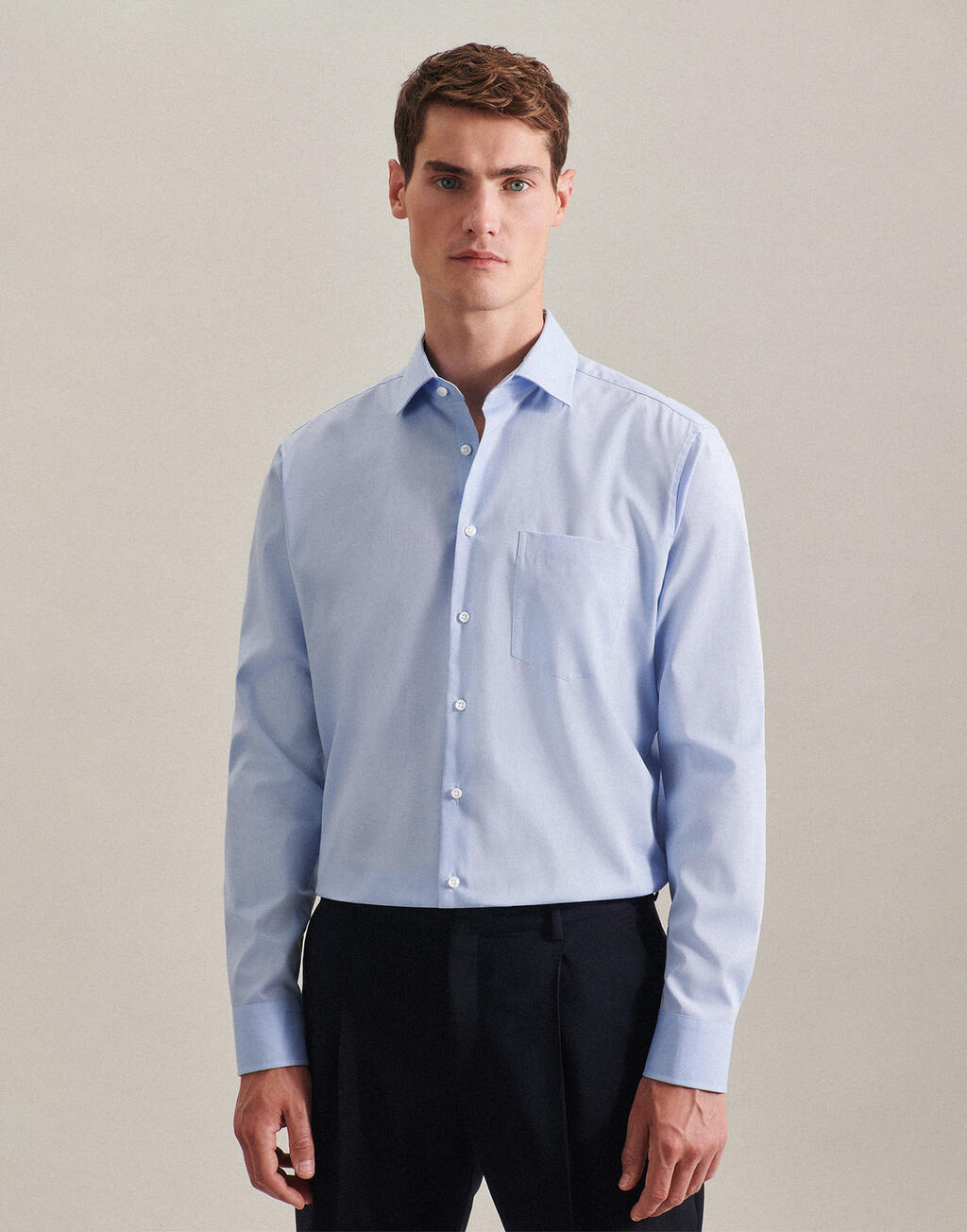  Seidensticker Camisa Kent corte regular manga larga hombre otro