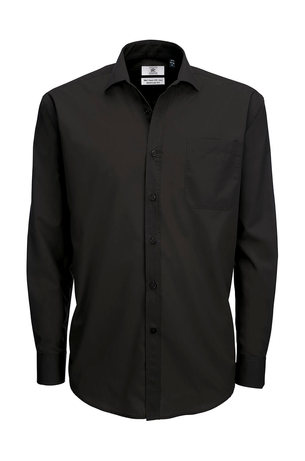 Camisa Smart LSL/men Poplin Shirt Black
