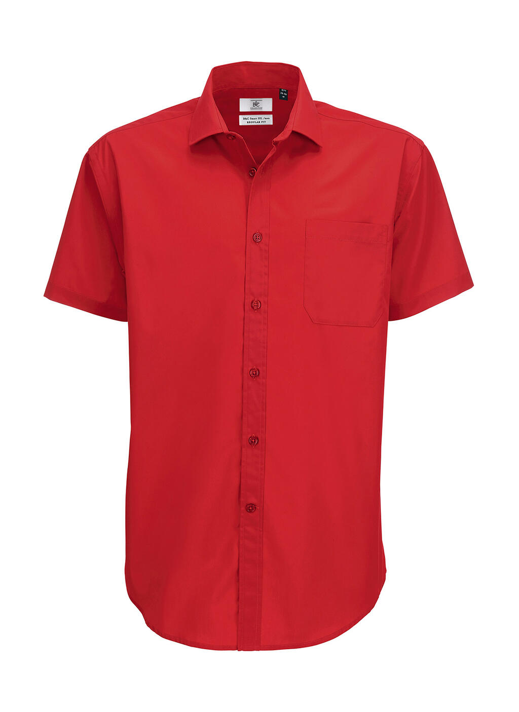 Camisa Smart SSL/men Poplin Shirt Deep Red