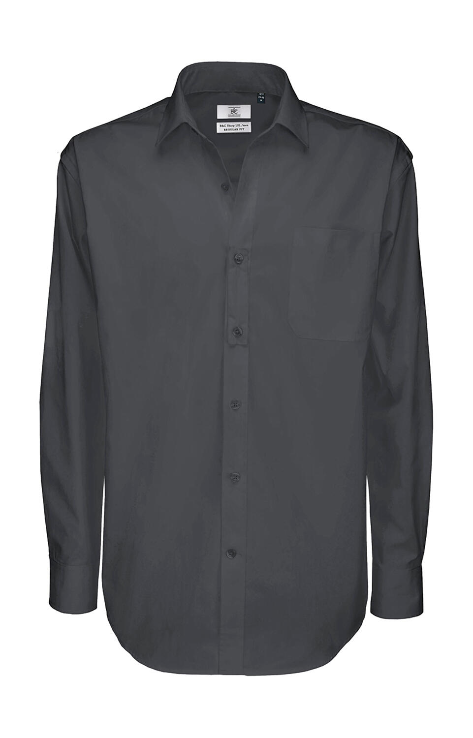 Camisa Sharp LSL/men Twill Shirt  Dark Grey