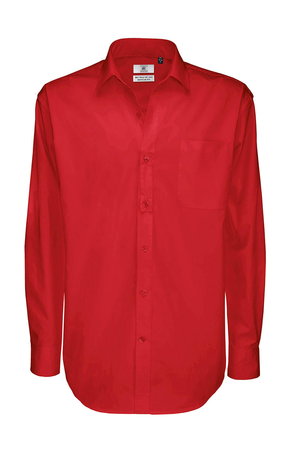Camisa Sharp LSL/men Twill Shirt  Deep Red