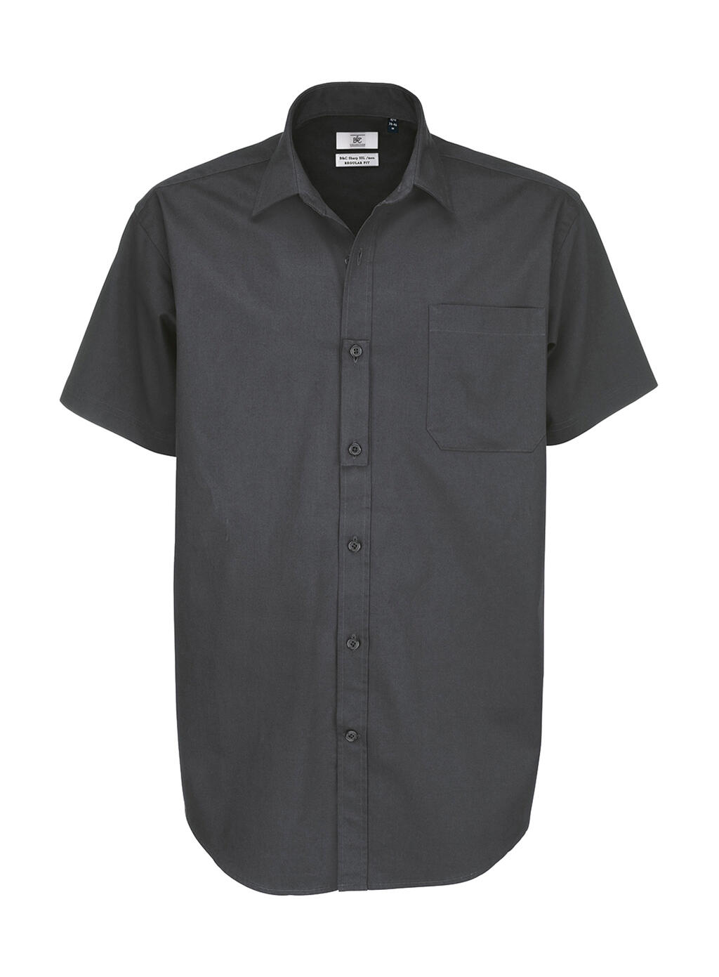 Camisa Sharp SSL/men Twill Shirt Dark Grey