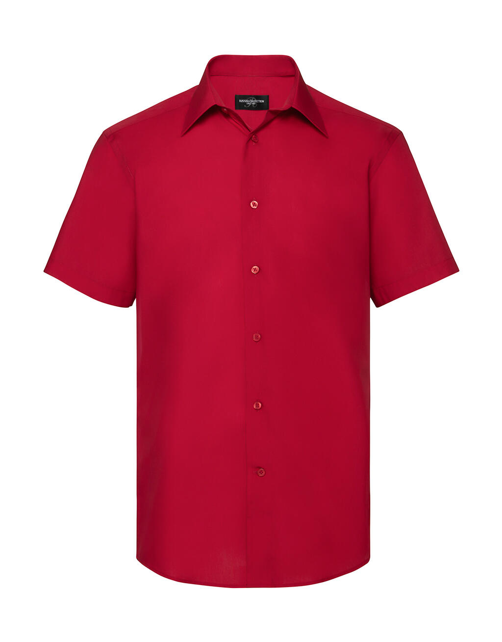 Camisa popelin manga corta hombre Classic Red