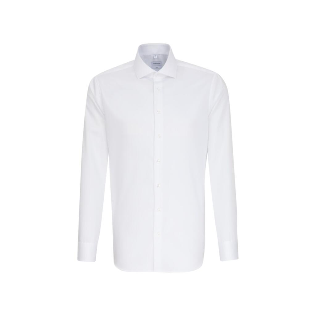 Camisa cuello inglés ajustada 1/1 Business White
