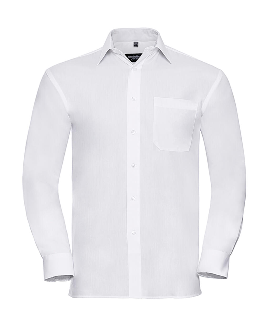 Camisa popelin manga larga hombre White