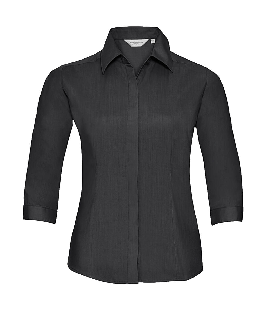 Camisa popelin manga 3/4 Black