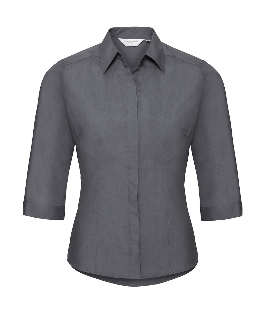 Camisa popelin manga 3/4 Convoy Grey