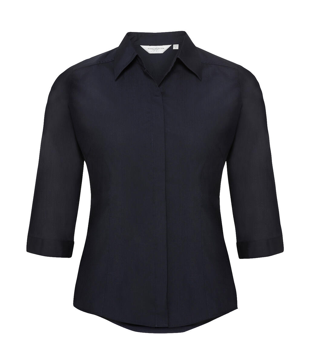 Camisa popelin manga 3/4 French Navy