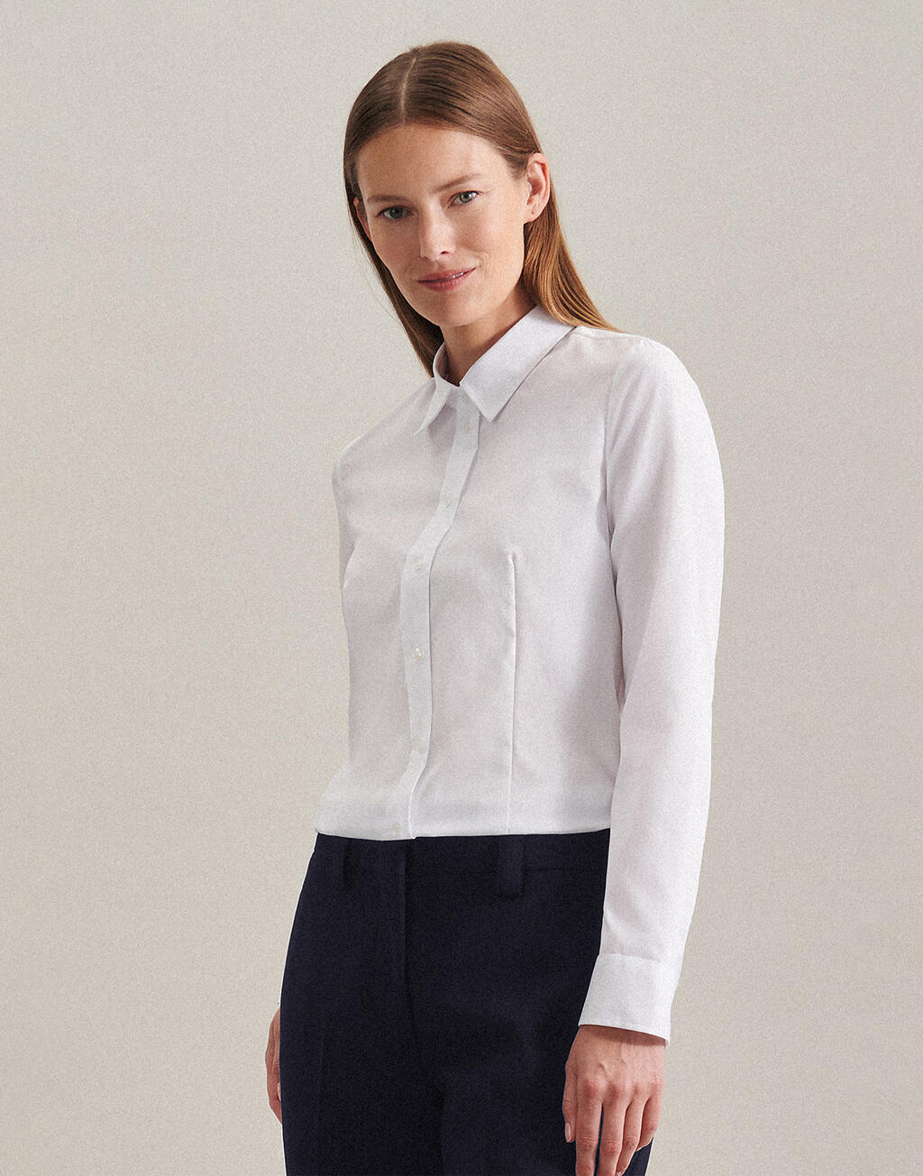  Seidensticker Camisa Kent corte regular manga larga mujer otro