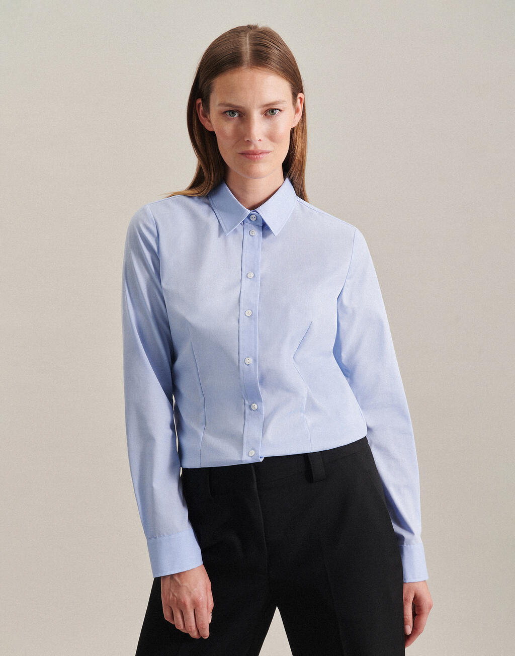  Seidensticker Camisa Kent corte regular manga larga mujer otro