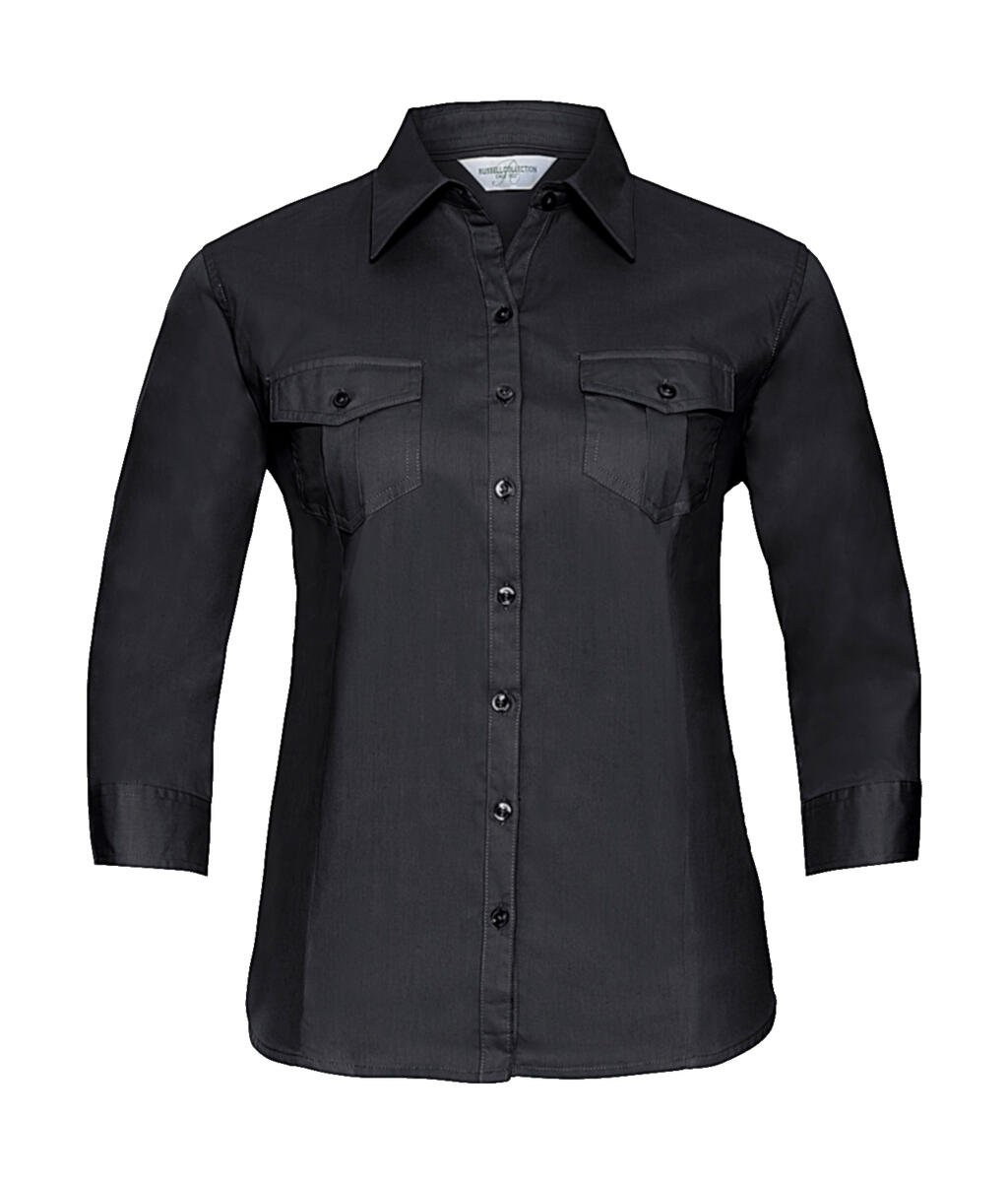 Camisa manga 3/4 mujer Black