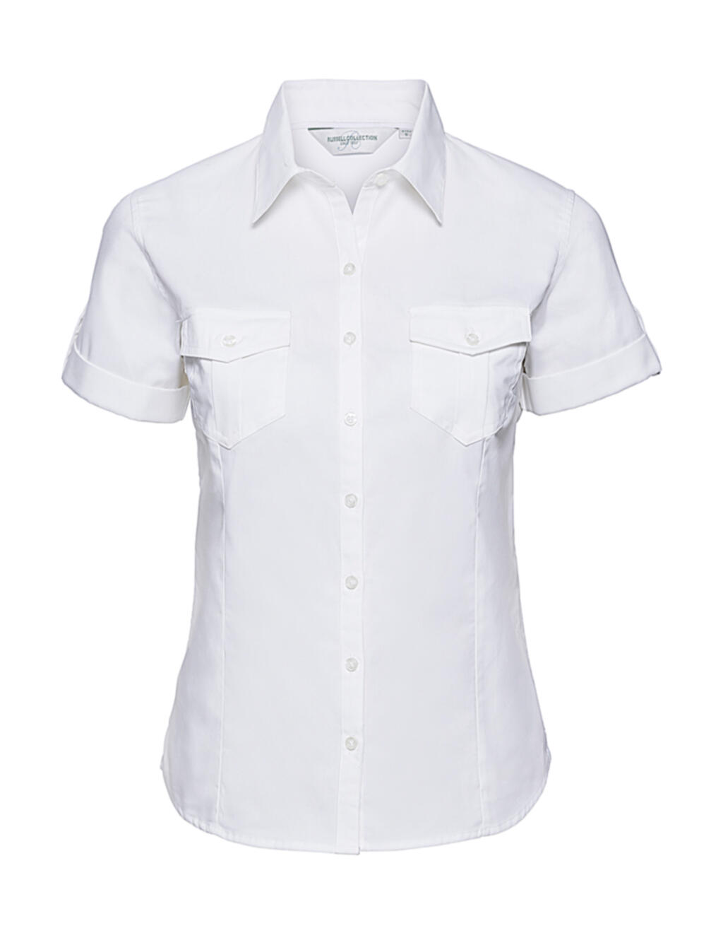 Camisa manga corta mujer White