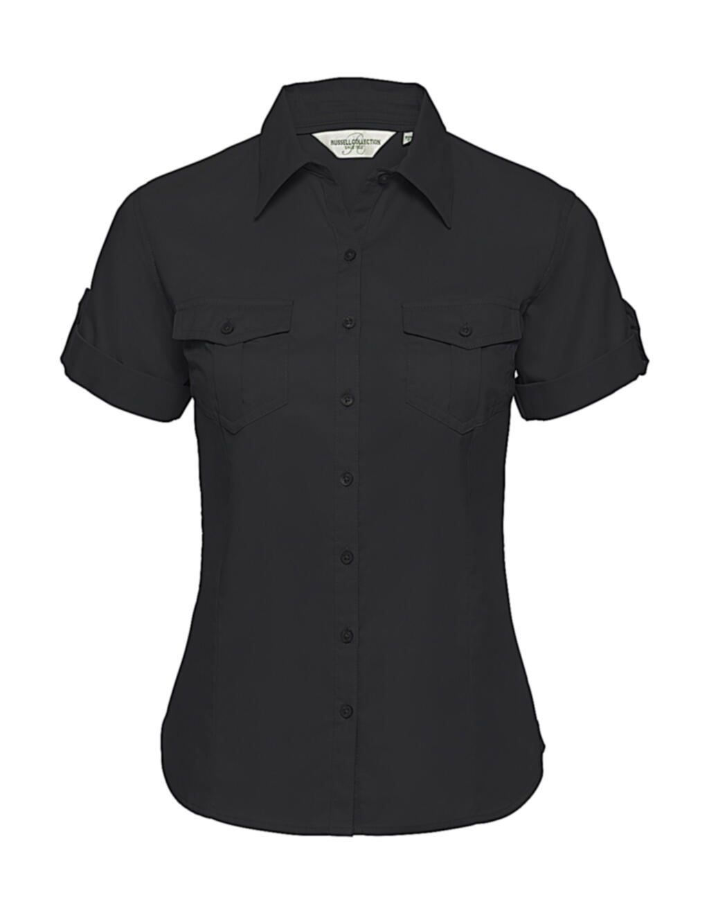 Camisa manga corta mujer Black