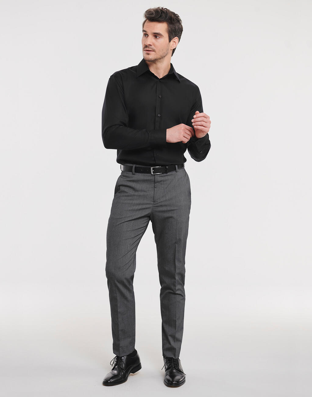  Russell Europe Camisa entallada Ultimate manga larga hombreotro