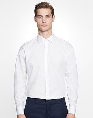 Seidensticker Camisa Kent ajustada manga larga hombre