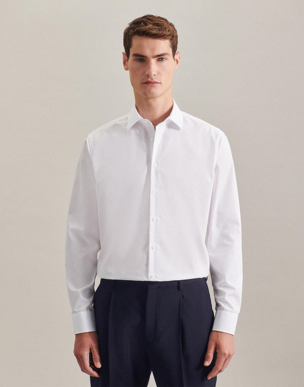  Seidensticker Camisa Kent ajustada manga larga hombre otro