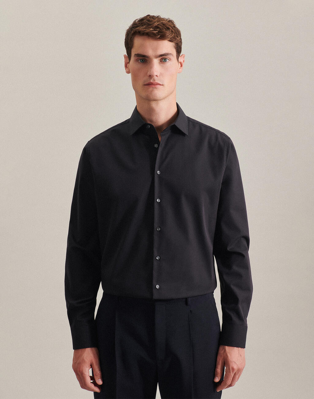  Seidensticker Camisa Kent ajustada manga larga hombre otro