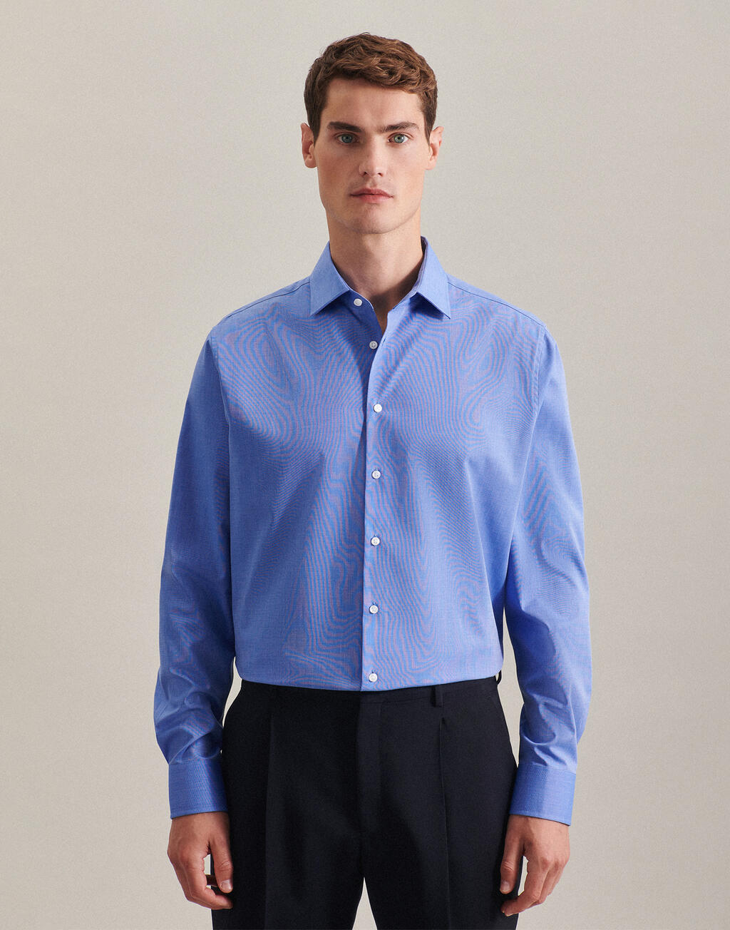  Seidensticker Camisa Kent ajustada manga larga hombre otro