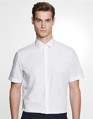 Seidensticker Camisa Shaped Fit manga corta Business Kent