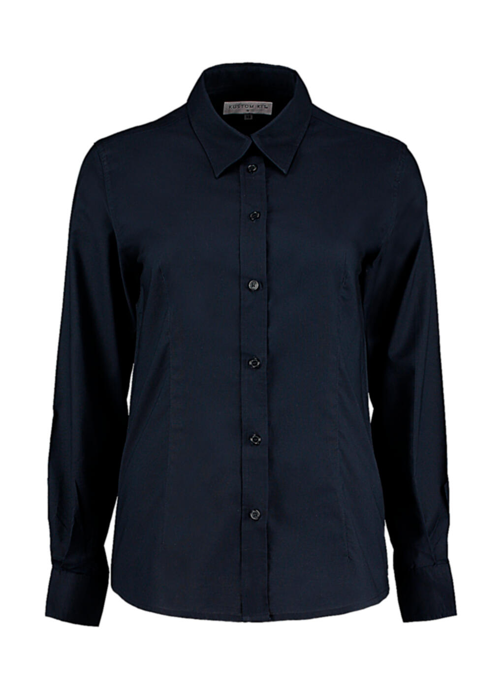 Camisa Oxford Workwear manga larga mujer entallada French Navy