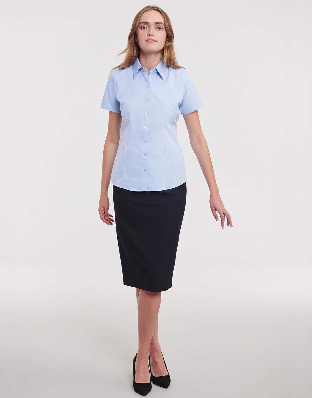  Russell Europe Camisa en espiguilla manga corta mujerotro