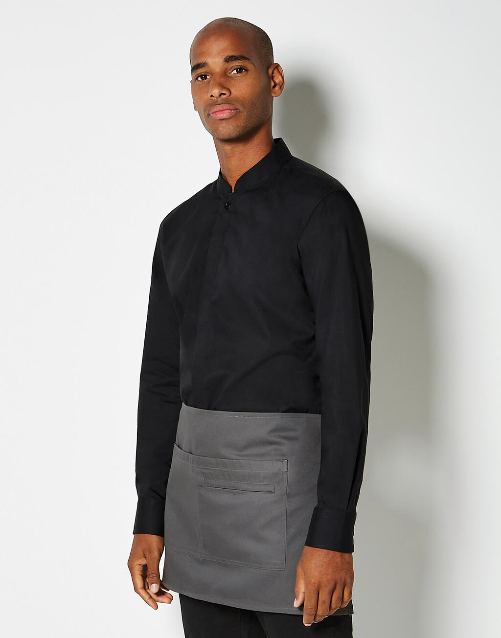 Camisa cuello mandarín entallada hombre 