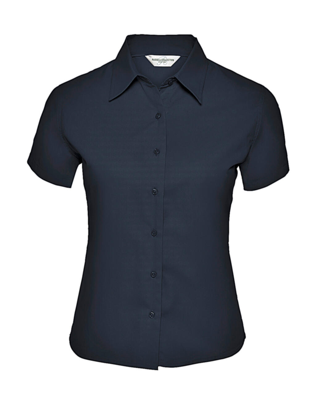 Camisa clásica sarga manga corta mujer French Navy