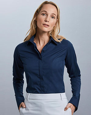 Russell Europe Camisa ajustada manga larga Ultimate mujer