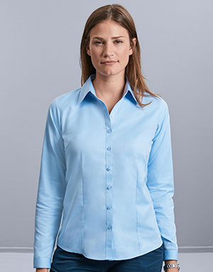 Russell Europe Camisa en espiguilla manga larga mujer