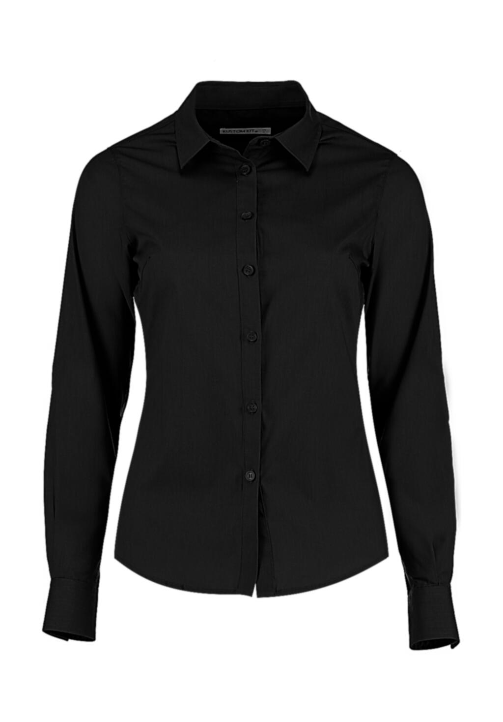 Camisa mujer Popelina LS entallada Black