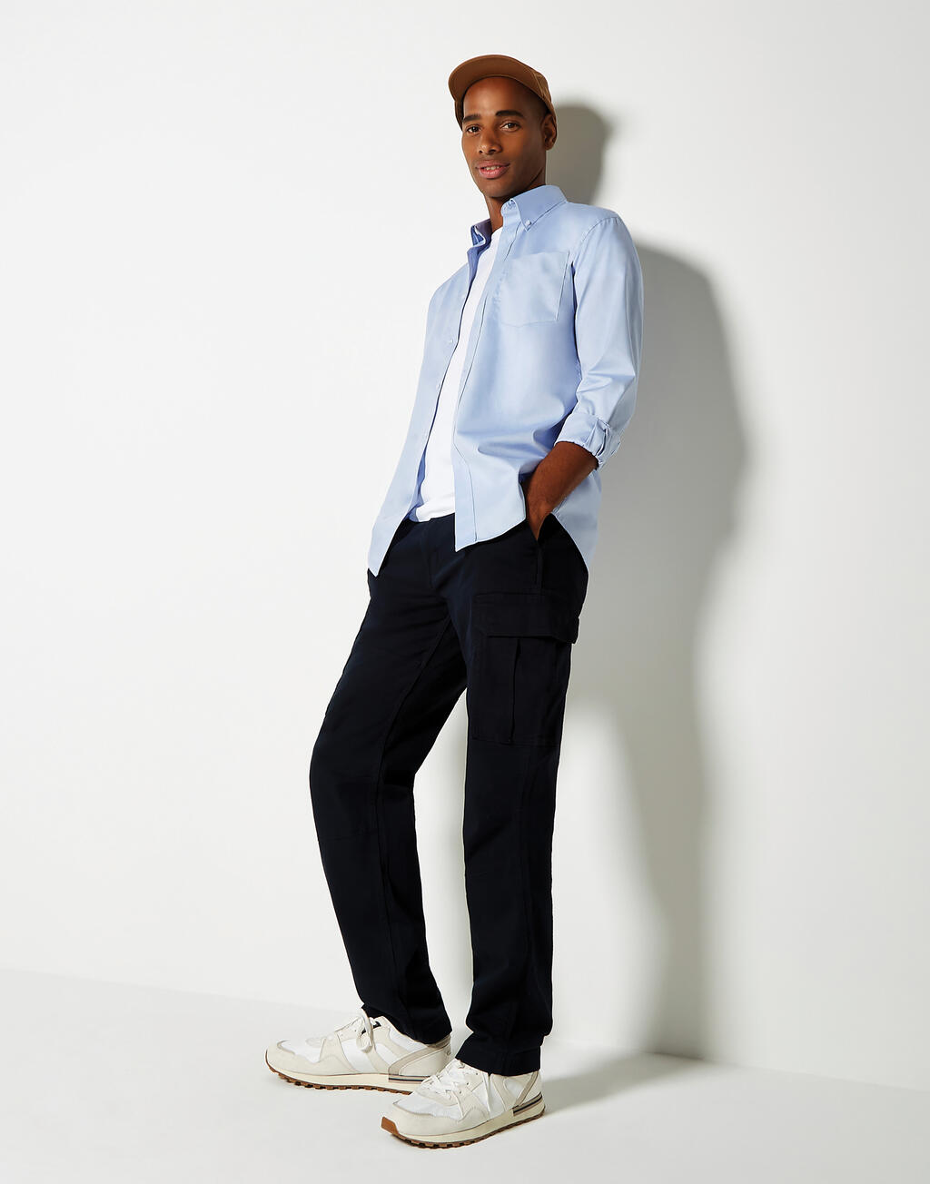  Kustom Kit Camisa Oxford Corporativa manga larga Classic Fitotro