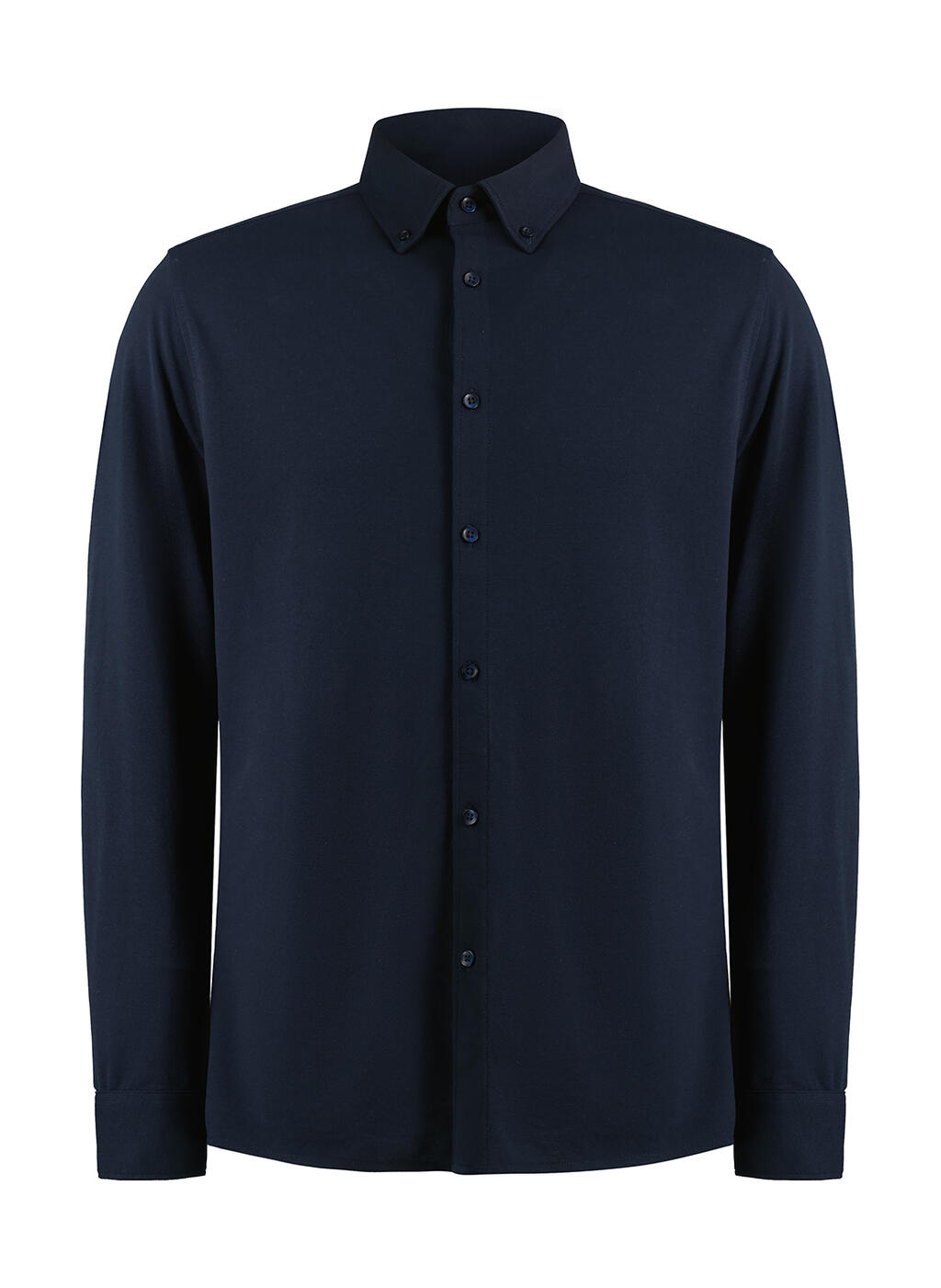 Camisa Tailored Fit Superwash® 60º Piqué Navy