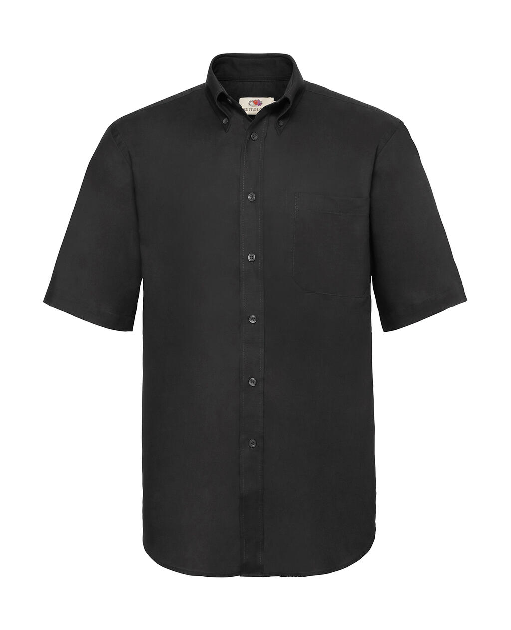 Camisa Oxford manga corta hombre Black