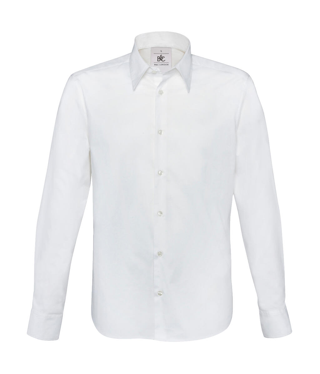 Camisa London Stretch Shirt LS White