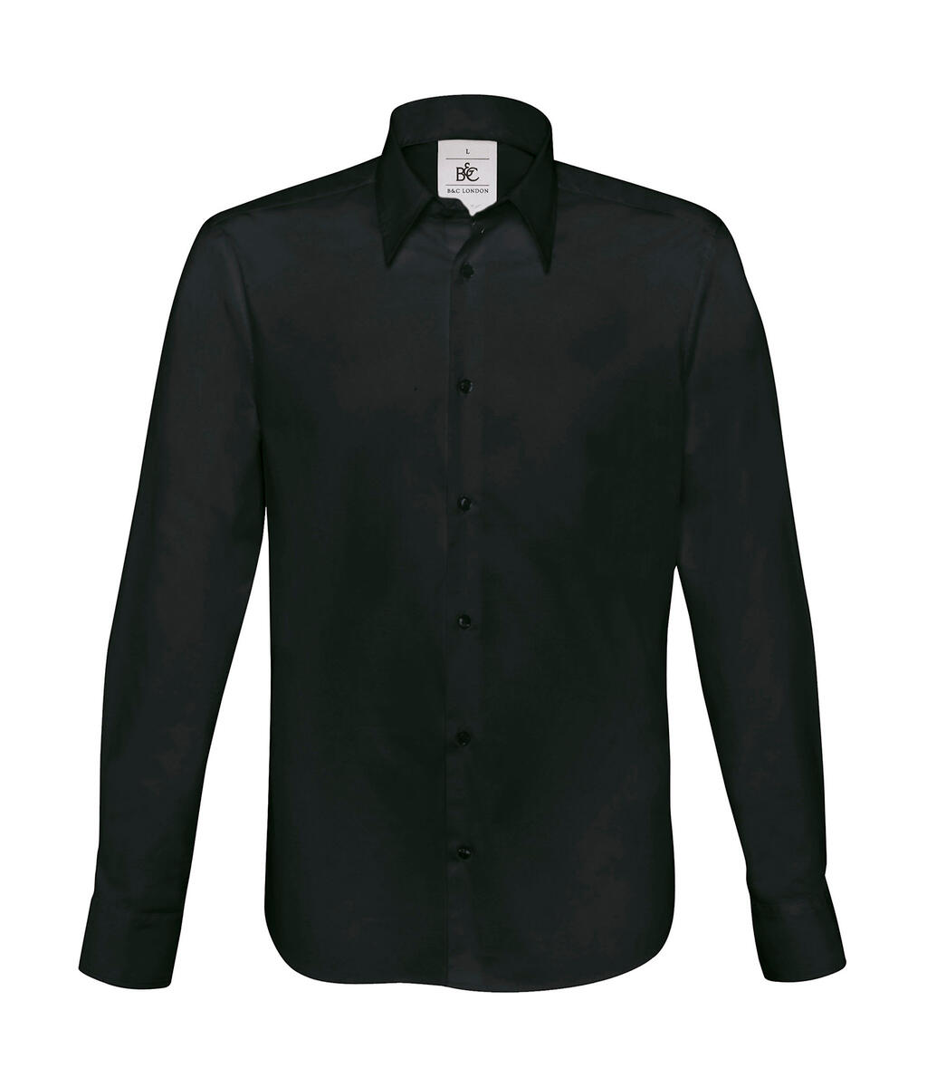 Camisa London Stretch Shirt LS Black