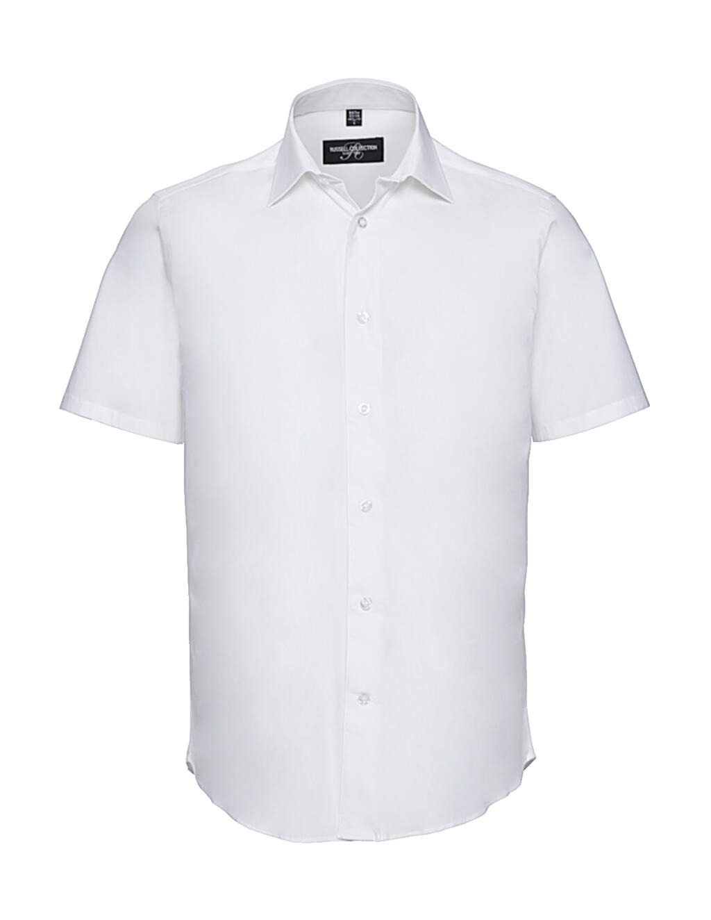 Camisa entallada manga corta White