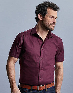 Russell Europe Camisa entallada manga corta