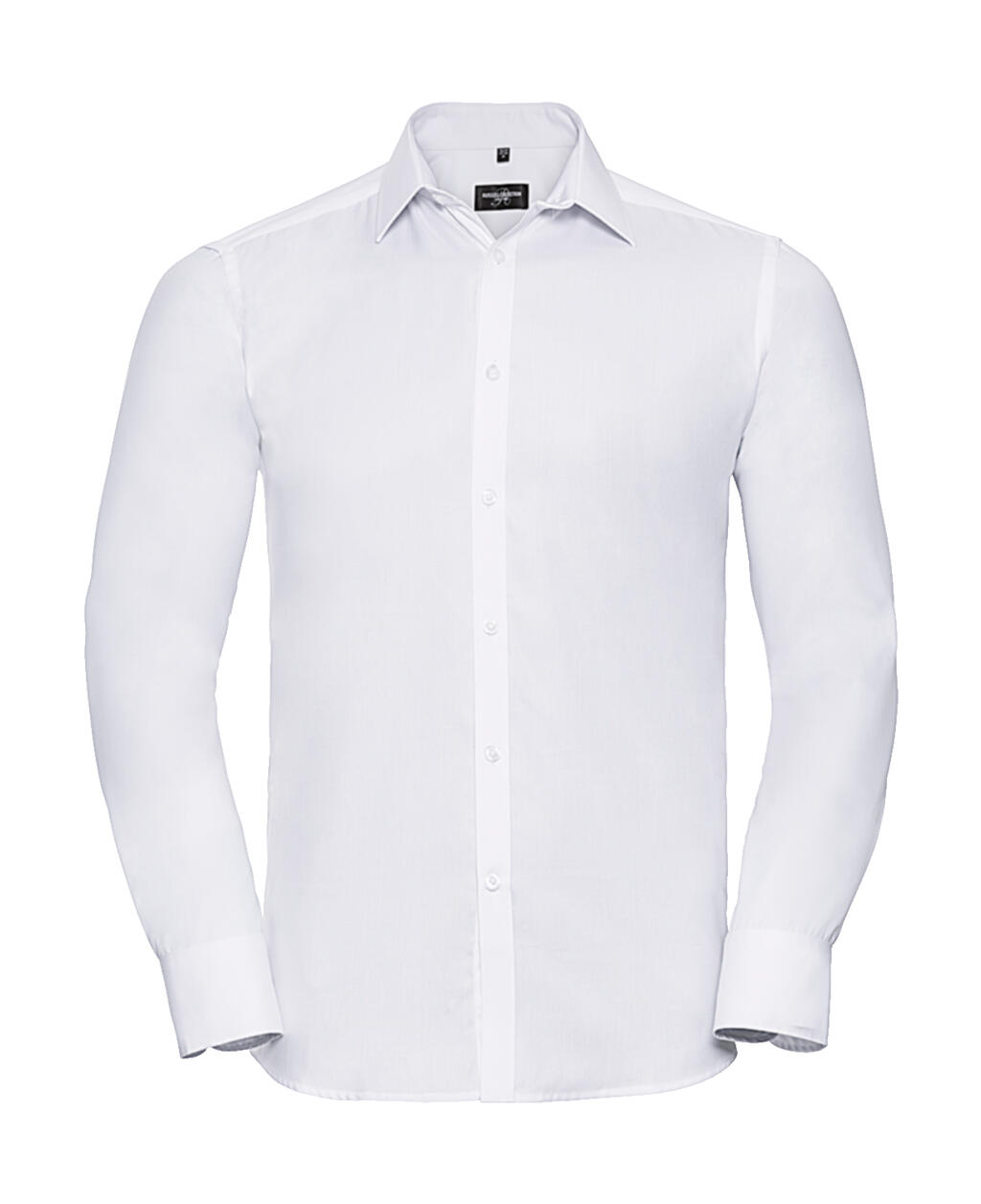 Camisa en espiguilla manga larga hombre White