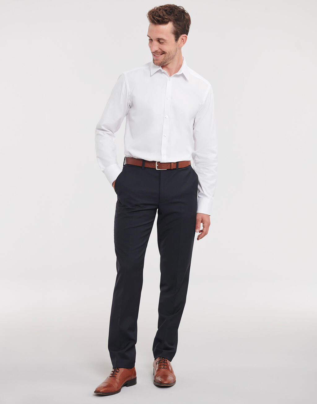  Russell Europe Camisa en espiguilla manga larga hombreotro