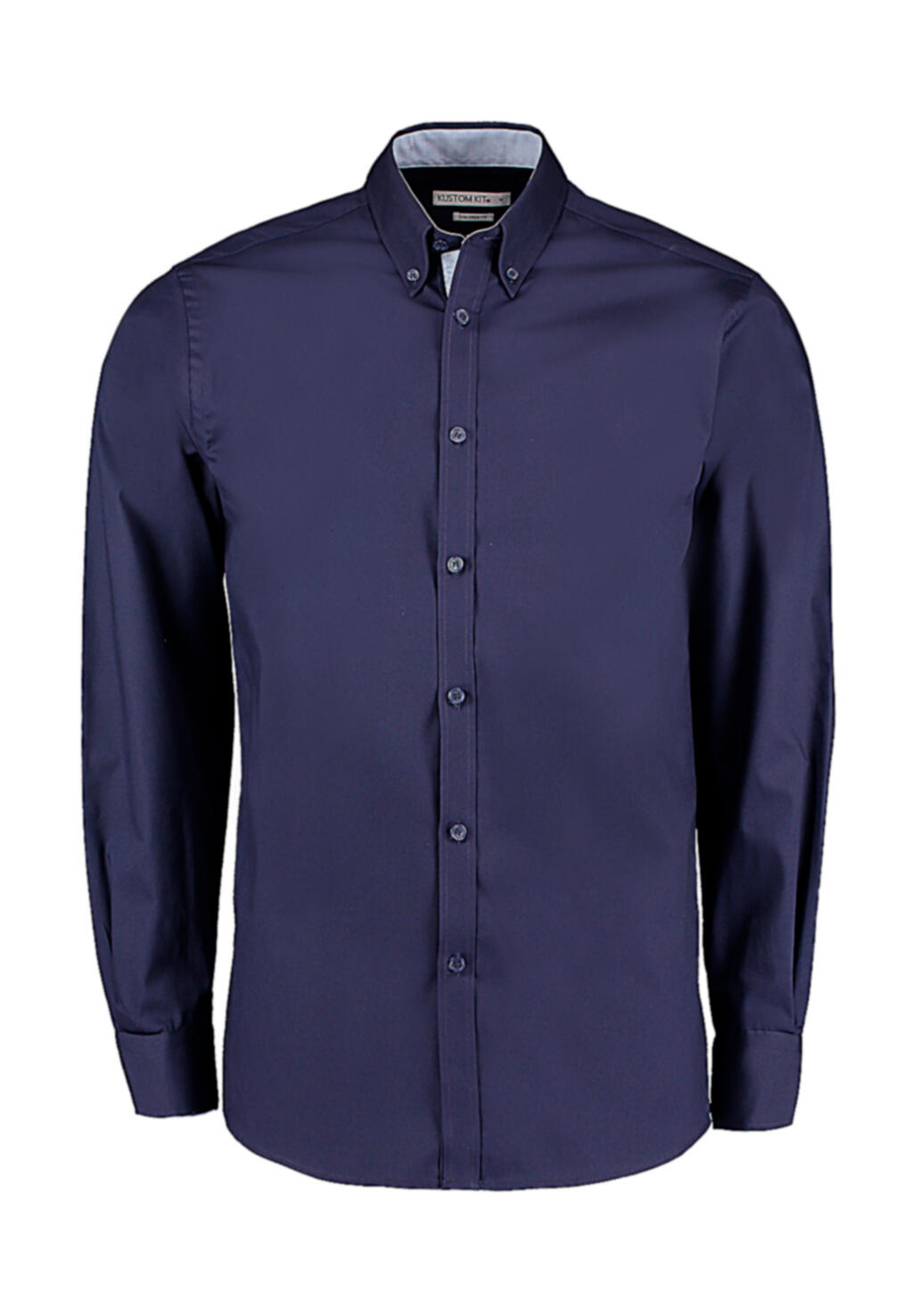 Camisa Manga Larga Oxford en Contraste Navy/Light Blue
