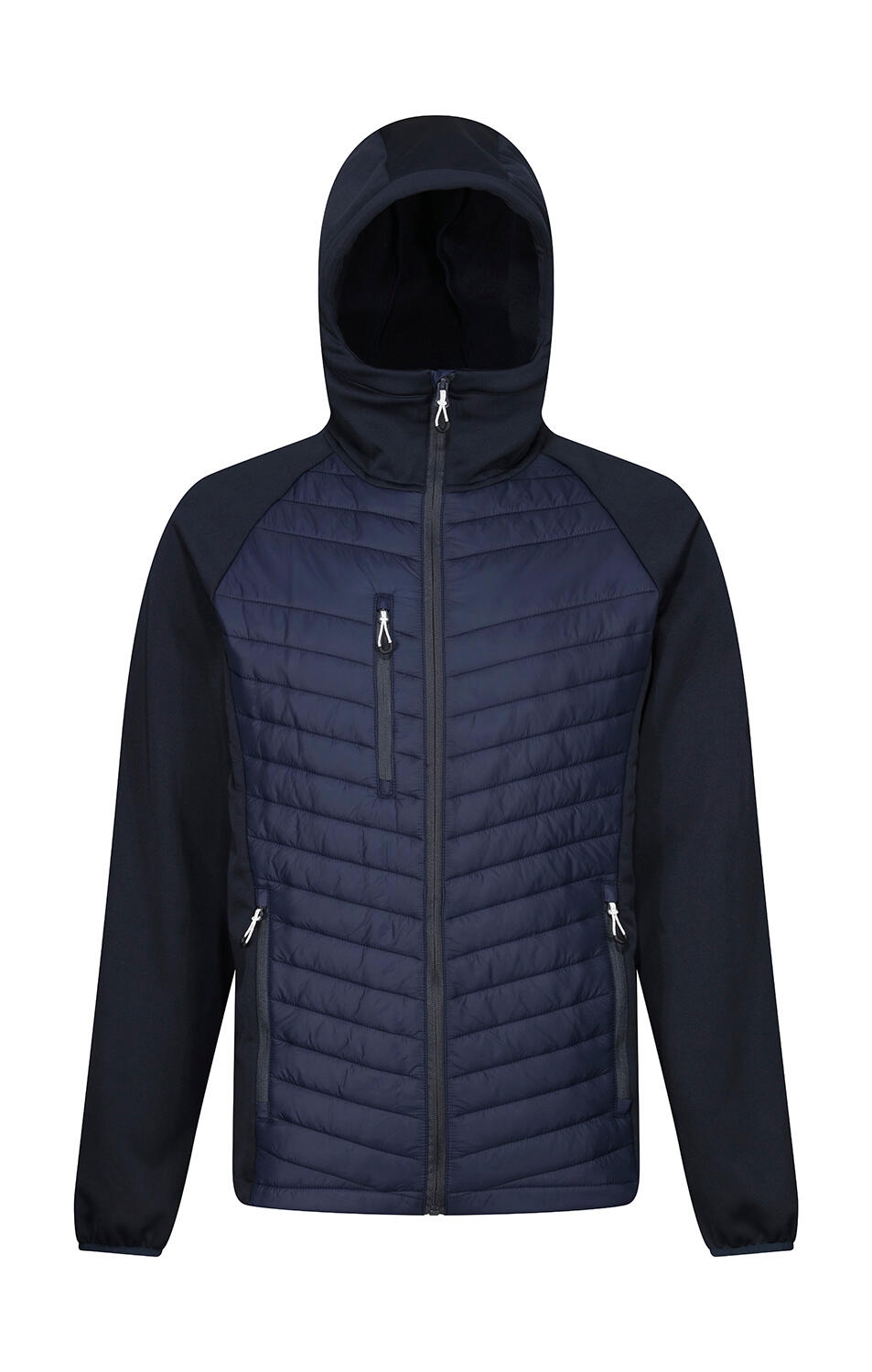 Chaqueta híbrida con capucha Navigate hombre Navy/Seal Grey