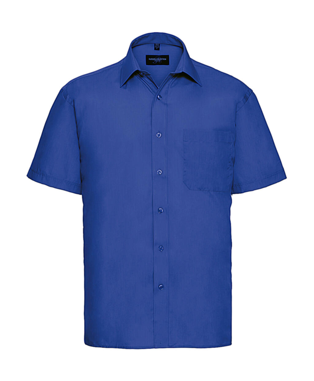Camisa popelin manga corta con bolsillo Bright Royal
