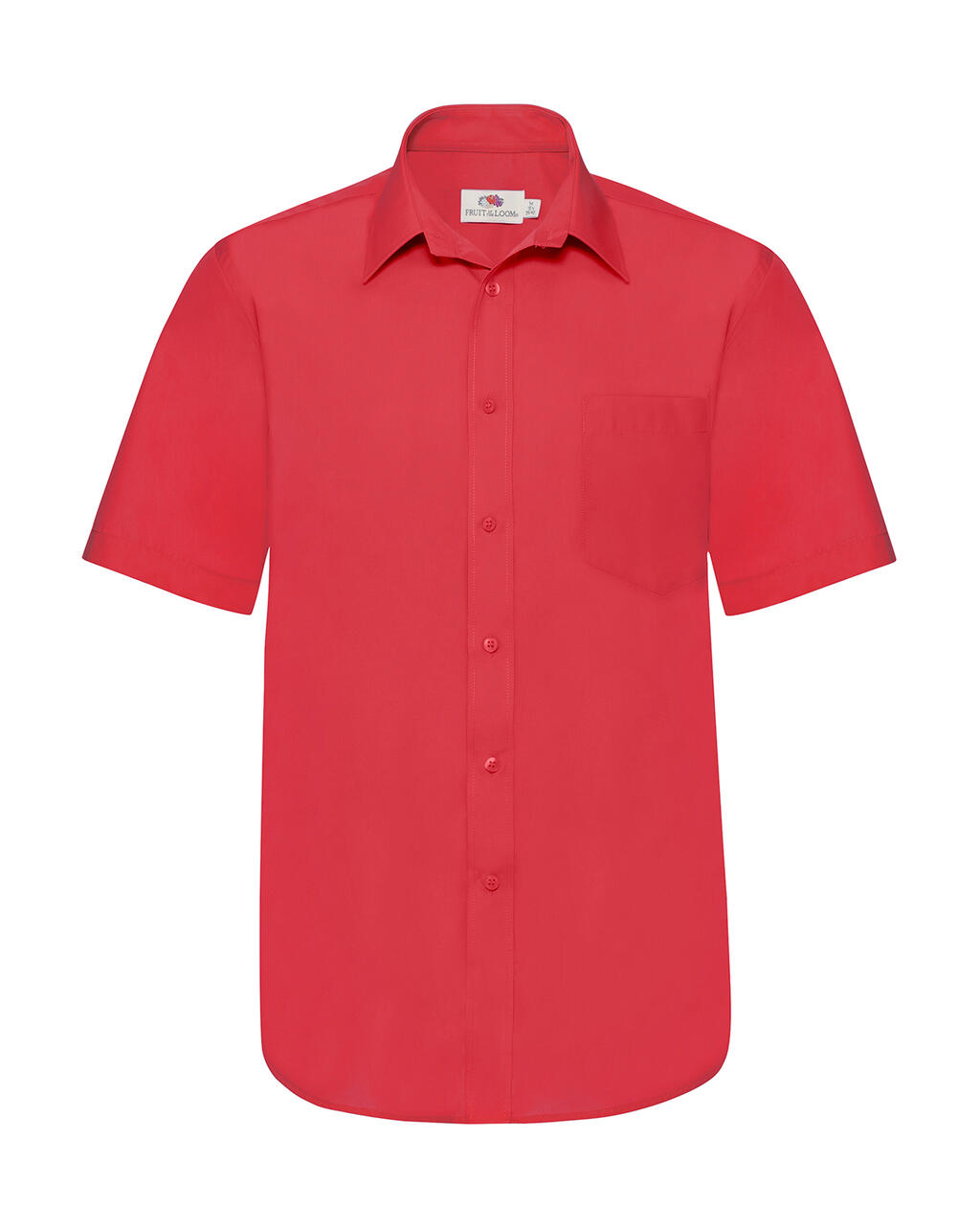 Camisa Popelin manga corta hombre  Red
