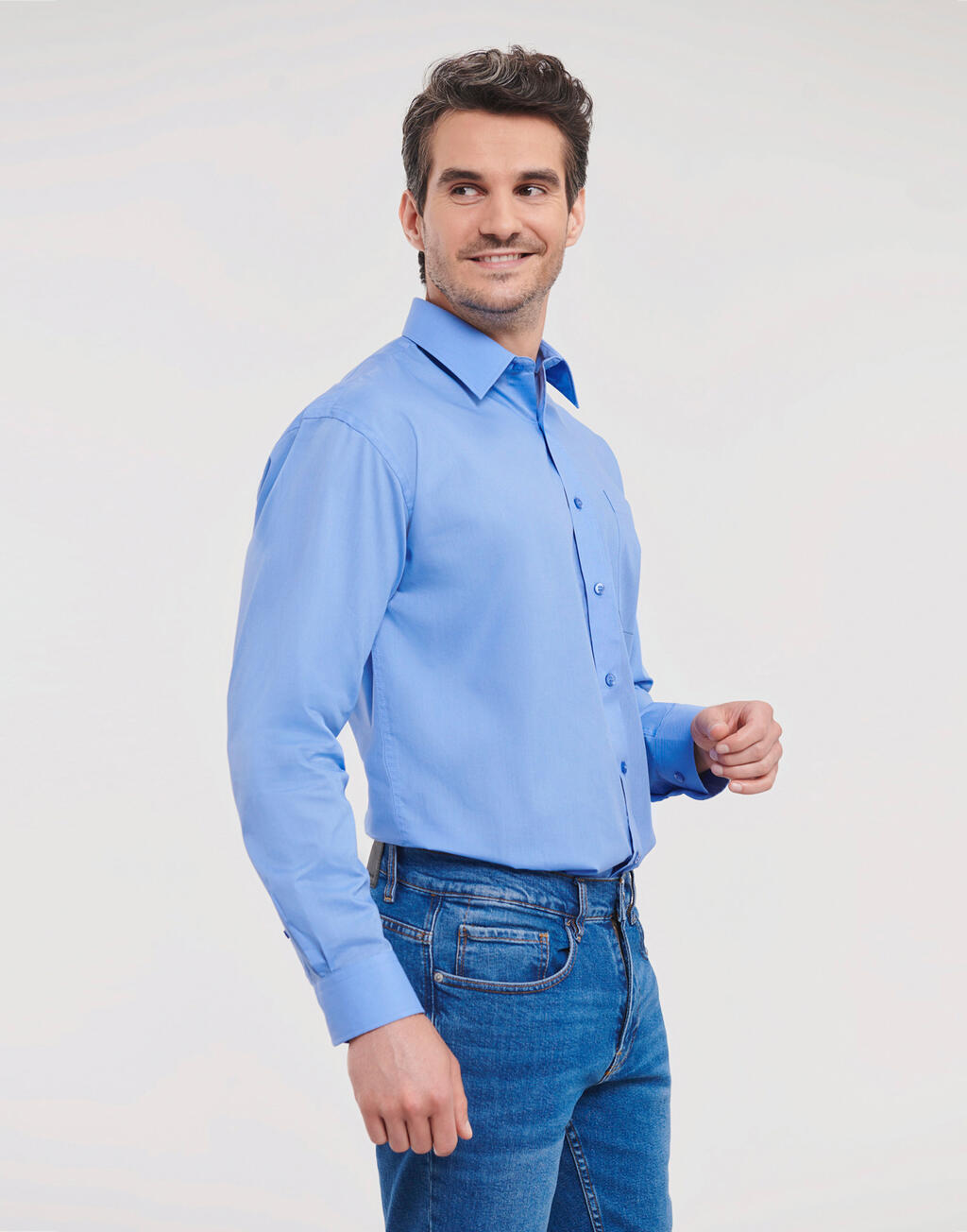  Russell Europe Camisa popelin manga largaotro