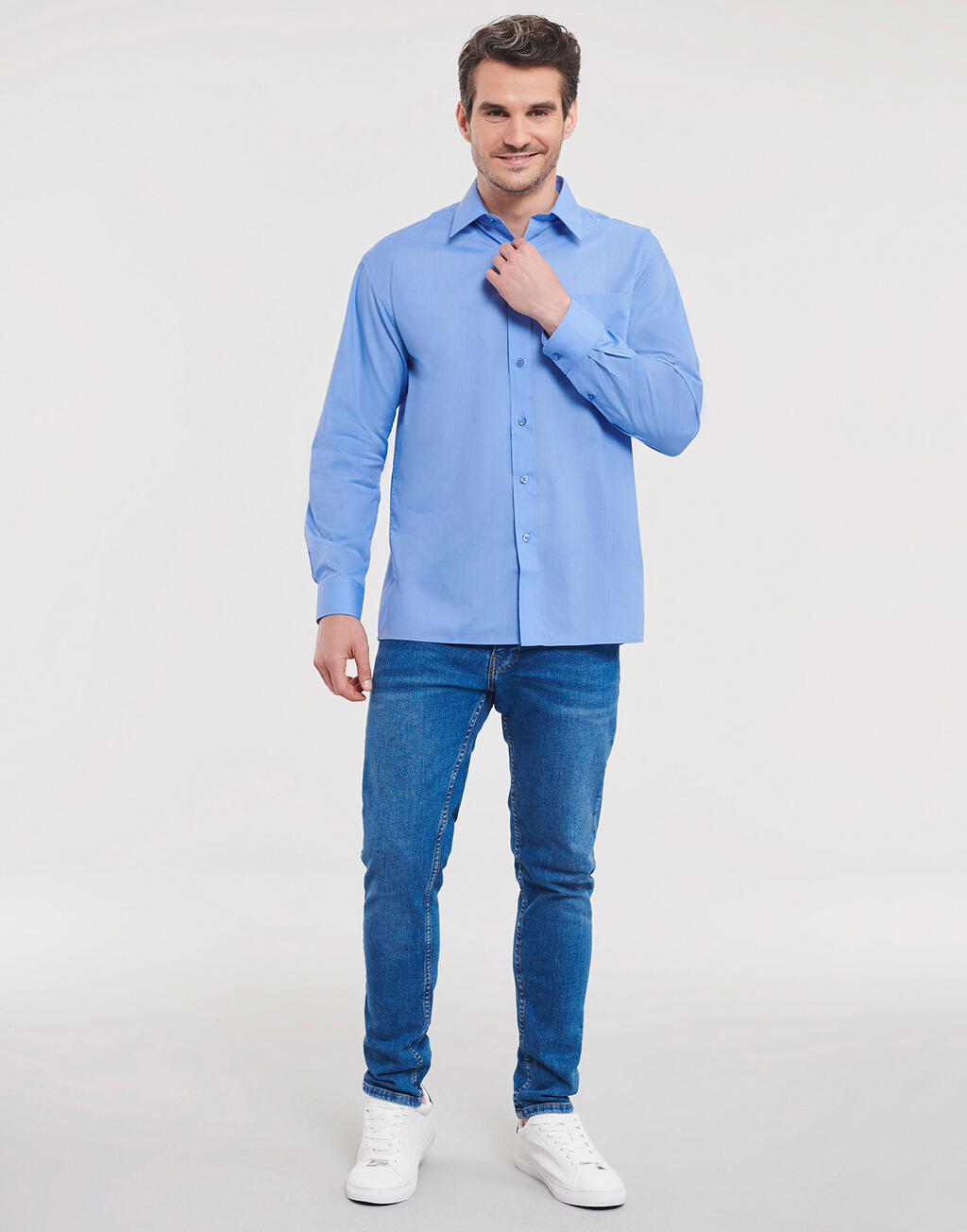  Russell Europe Camisa popelin manga largaotro